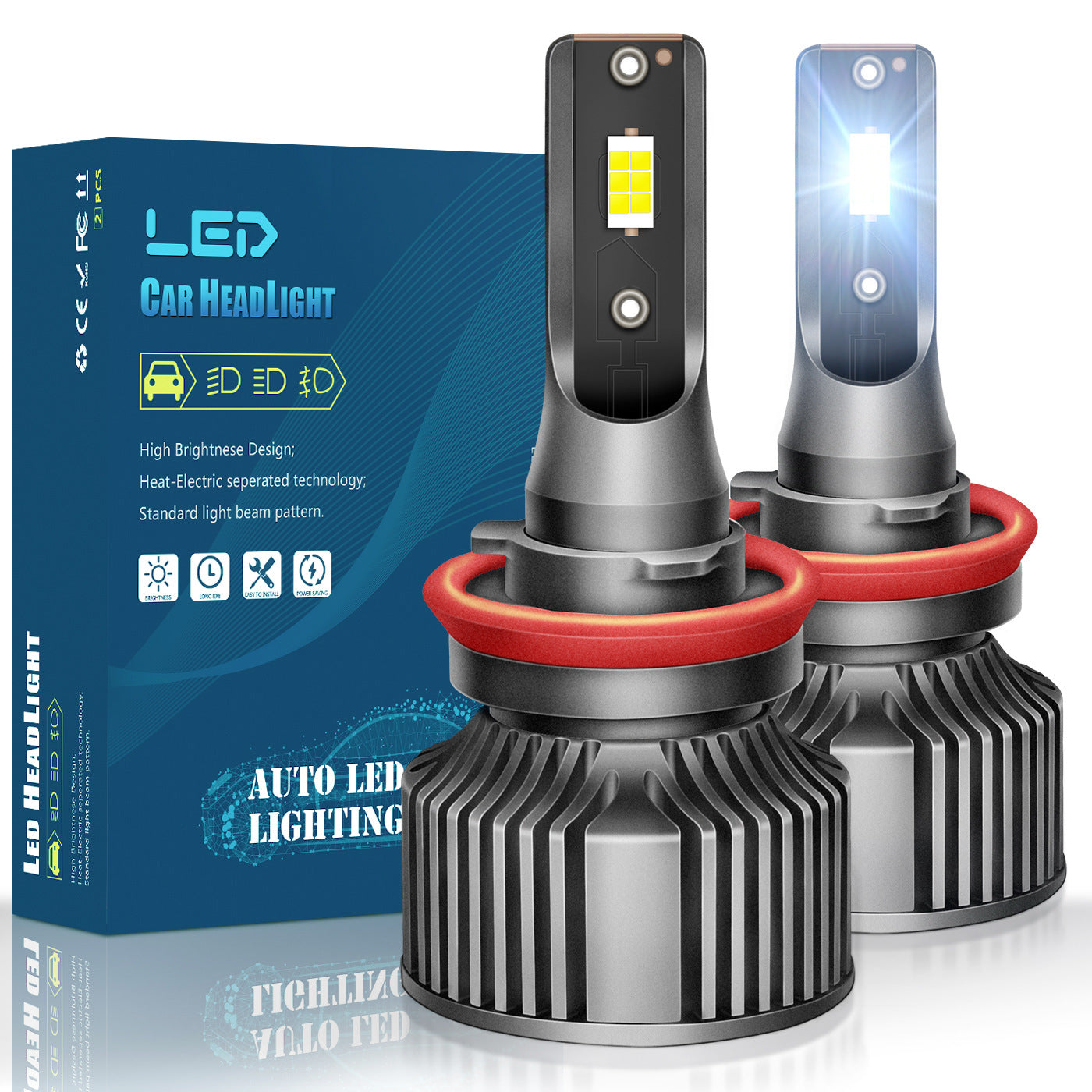 Super Bright 50W 6000K CSP 3570 LED Car Headlight | Faros LED Bulbs H7 H4 H11 9005 9006 12V Auto Front Lamps for Sedan SUV Truck