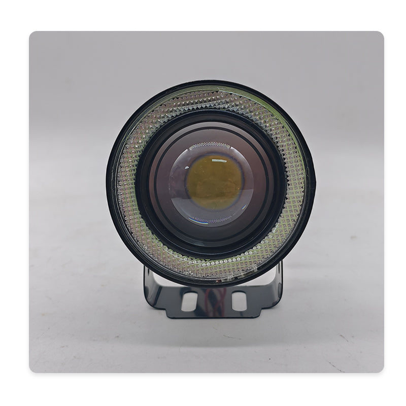 1 Pair Car LED Fog Lamp With Angel Eyes Lamp Fog Light DC12V Headlight Cob 2.5 Inch 3 Inch 3.5 Inch DRL