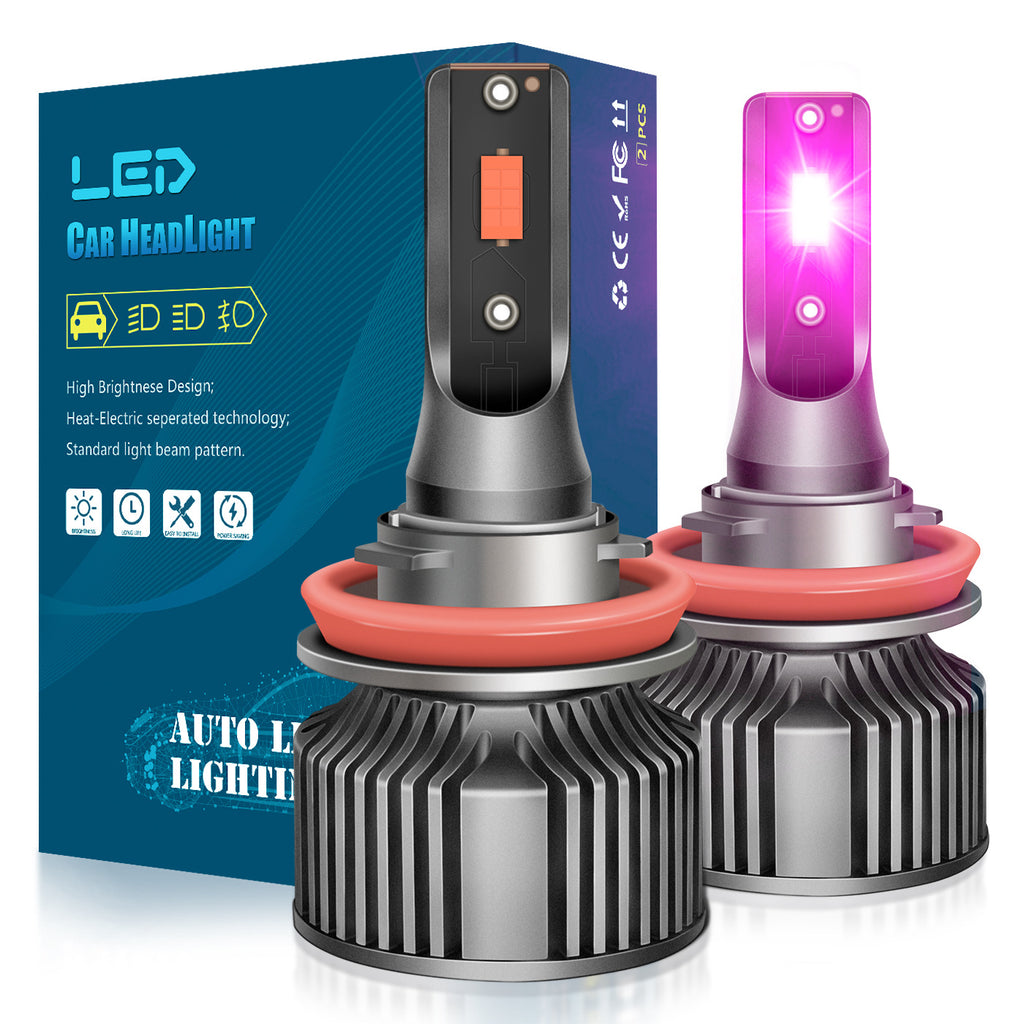 Custom Pink Purple 50W LED Fog Light Bulbs | Bombillas LED Coche H11 H8 9006 880 PSX26W 12V Auto Styling Lamps for Sedan SUV