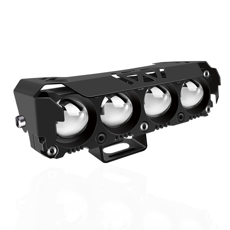 4 Lens Motorcycle Spotlights Led Auxiliary Light Headlight Mini Driving Lights Work Light Fog Lamp Bulb For Car Truck Suv Aty