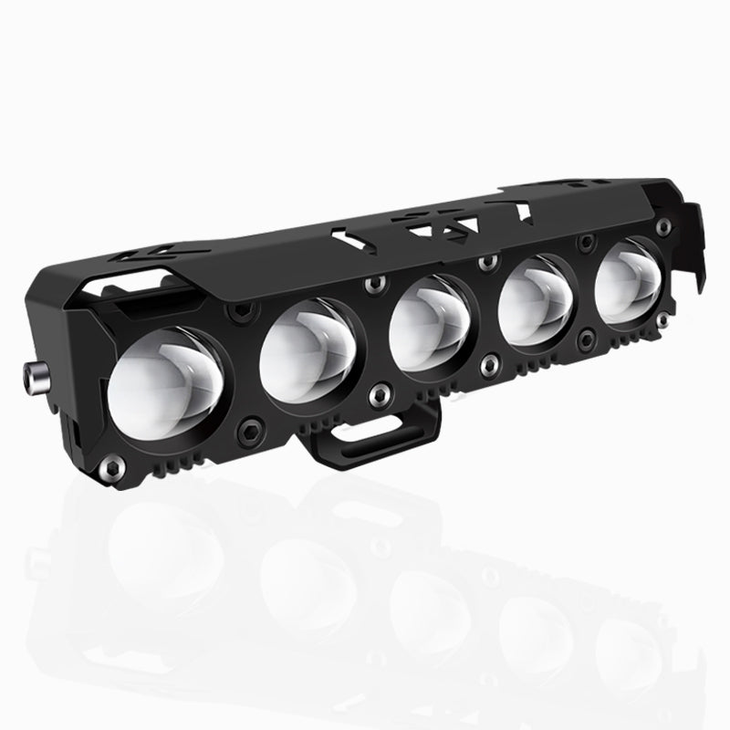 5 Lens Motorcycle Spotlights Led Lens Headlight 5064 Lamp Beads Driving Lights Work Light Fog Lamp Bulb For Car Truck