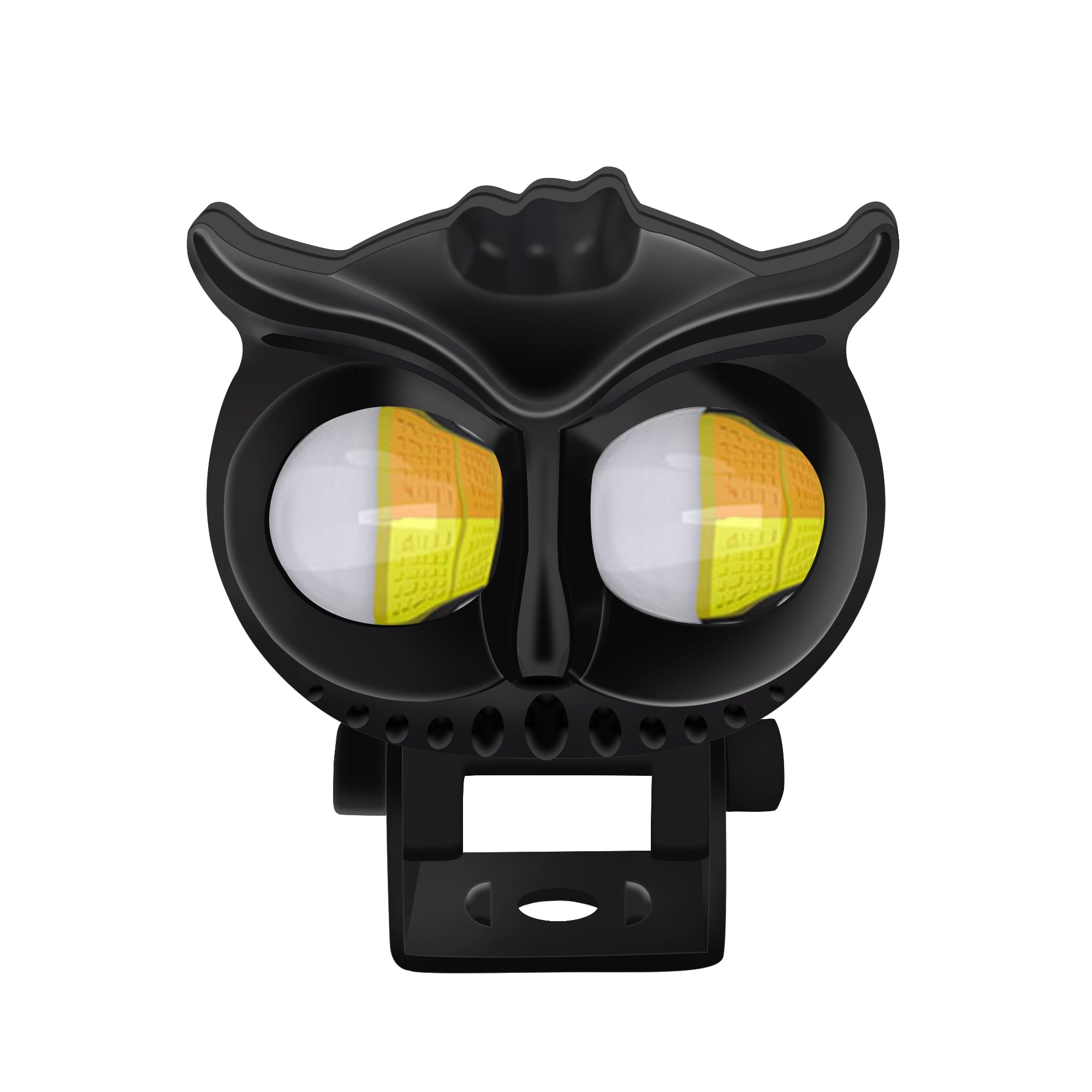 Motorcycle Spotlights Led Len Dual Color Auxiliary Light Headlight Driving Lights Work Light Fog Lamp Bulb For Car Truck Suv Aty