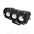3 Lens Motorcycle Spotlights Led Headlight Auxiliary Light Mini Driving Lights Work Light Fog Lamp Bulb For Car Truck Suv