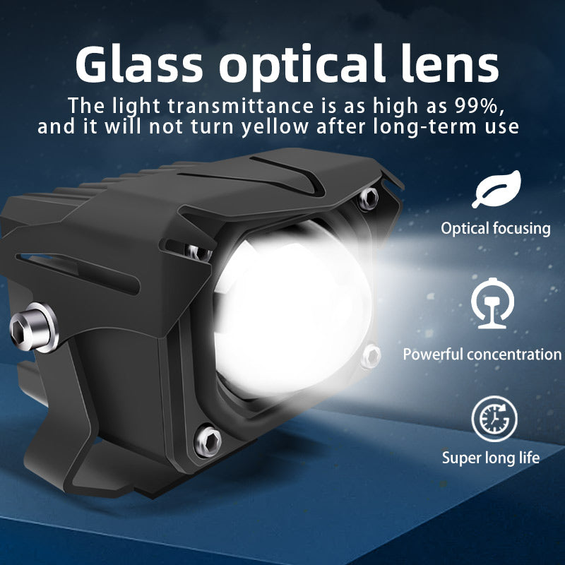 High Brightness Motorcycle Spotlights Led Auxiliary Light Headlight Driving Lights Work Light Fog Lamp Bulb For Car Truck Aty