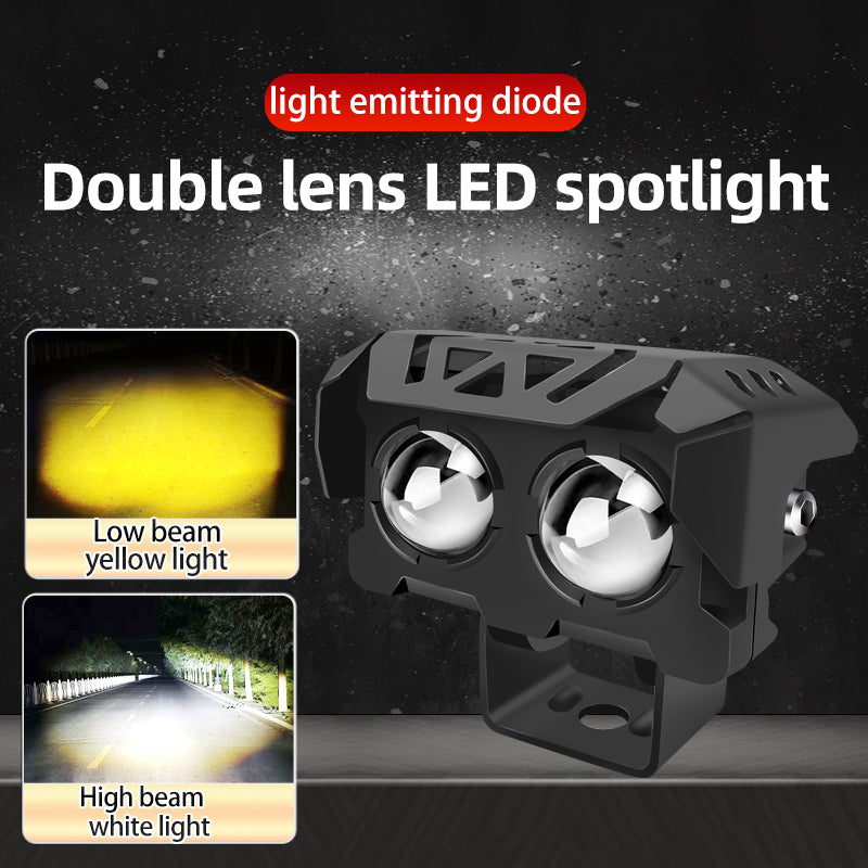Motorcycle Spotlights Led Lens Headlight Driving Lights Auxiliary Light Work Light Fog Lamp Bulb Vehicle For Car Truck Suv Aty