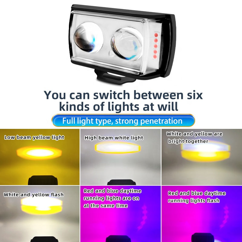 Motorcycle Spotlights Led Auxiliary Light Lens Headlight Driving Lights Work Light Fog Lamp Drl Bulb For Car Truck Suv Aty