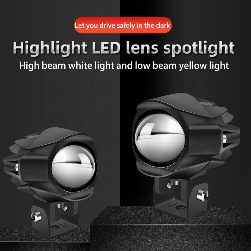 Motorcycle Spotlights Led Headlight Driving Lights Vehicle Work Light Fog Lamp Bulb For Car Truck Suv Aty