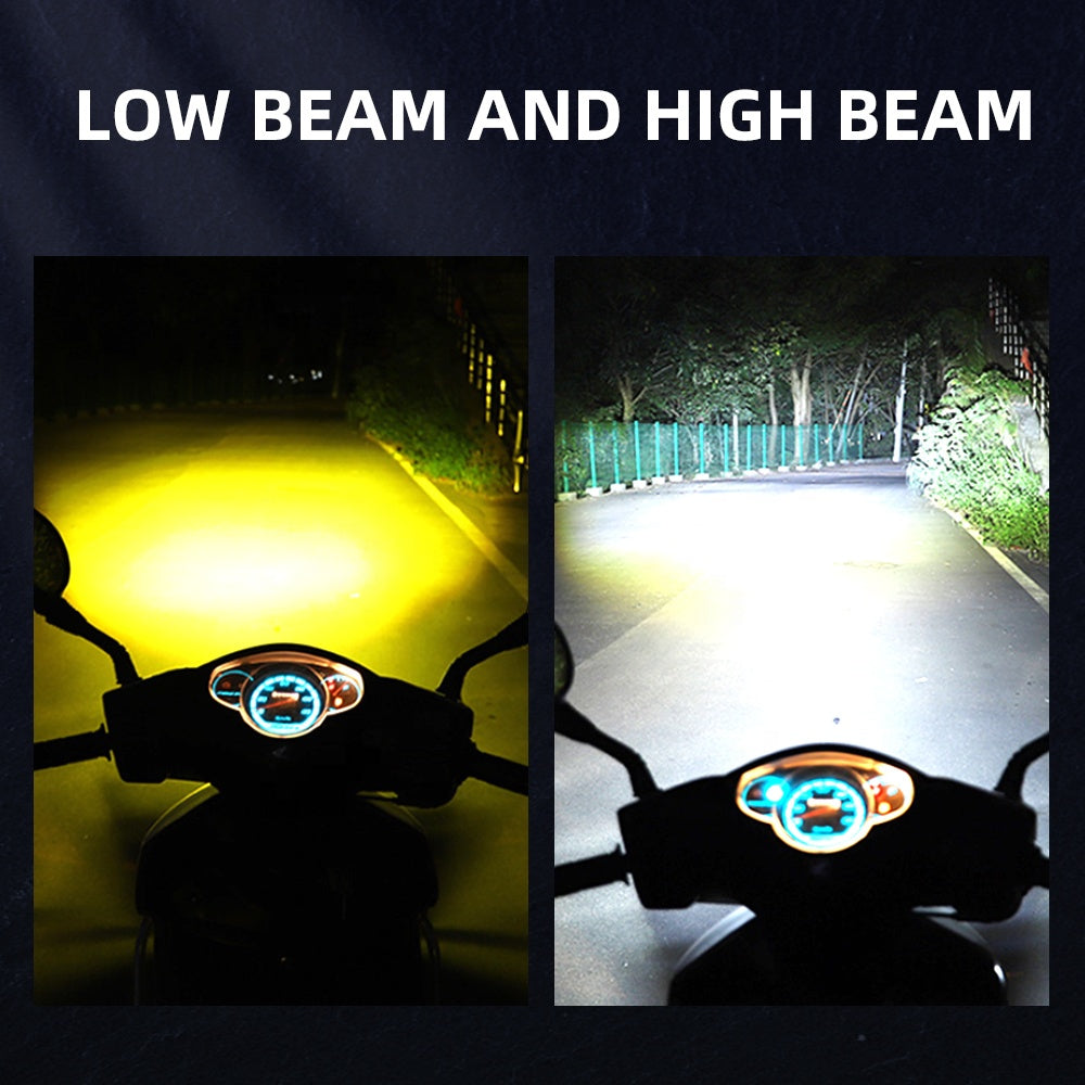 Motorcycle Spotlights Led Lens Headlight Auxiliary Light Driving Lights Work Light Fog Lamp Bulb For Car Truck Aty