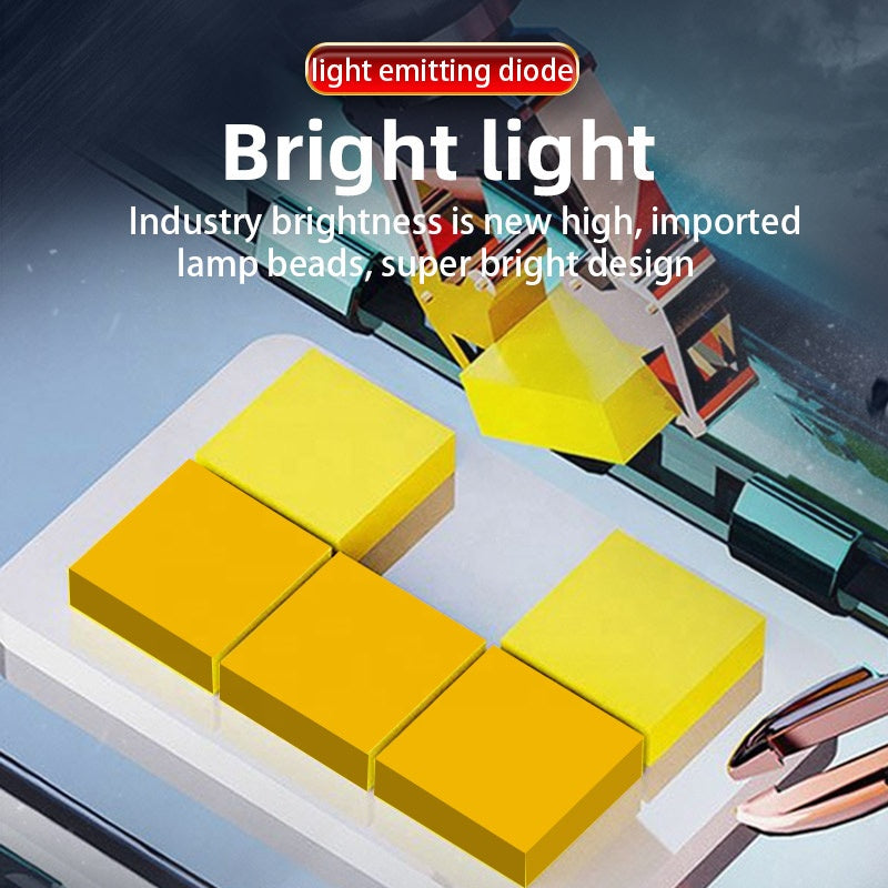 4 Lens Motorcycle Spotlights Led Auxiliary Light Headlight Mini Driving Lights Work Light Fog Lamp Bulb For Car Truck Suv Aty