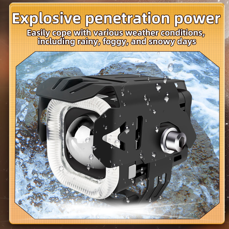 4 Modes Motorcycle Spotlights Led With Drl And Strobe Headlight Mini Driving Lights Work Light Fog Lamp Bulb