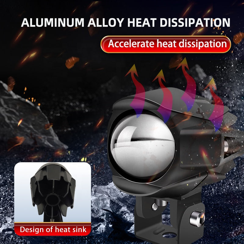 Motorcycle Spotlights Led Headlight Driving Lights Vehicle Work Light Fog Lamp Bulb For Car Truck Suv Aty