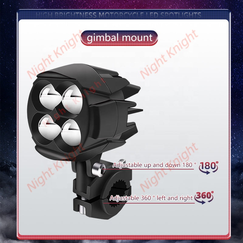 Motorcycle Spotlights Led Lens Headlight Driving Lights Auxiliary Light Work Light Fog Lamp For Car Truck