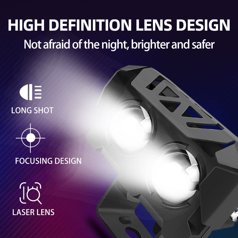 Motorcycle Spotlights Led Lens Headlight Driving Lights Auxiliary Light Work Light Fog Lamp Bulb Vehicle For Car Truck Suv Aty