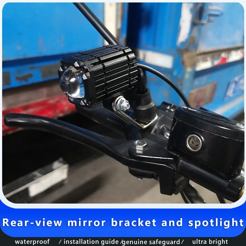 Motorcycle Spotlights Led Lens Auxiliary Headlight Driving Lights Work Light Fog Lamp Car Truck Suv Aty Bulb