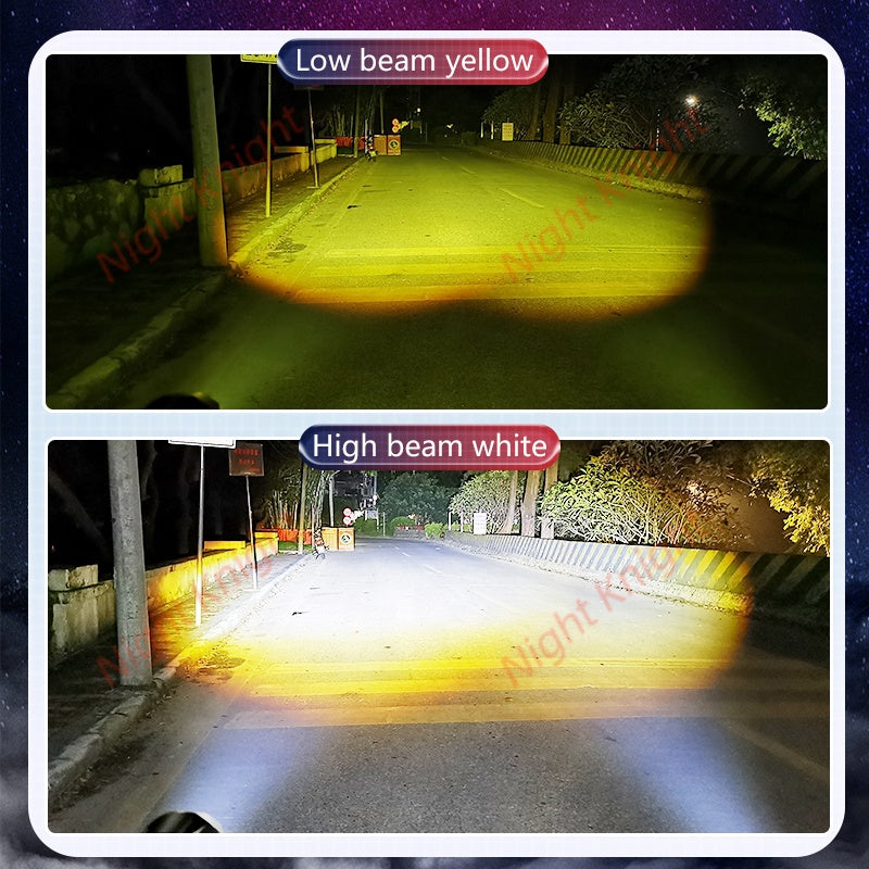 Motorcycle Spotlights Auxiliary Light Led 4 Lens Headlight Driving Lights Work Light Fog Lamp For Car Truck
