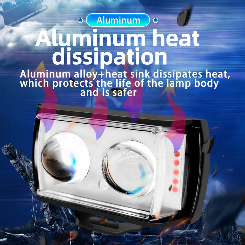 Motorcycle Spotlights Led Auxiliary Light Lens Headlight Driving Lights Work Light Fog Lamp Drl Bulb For Car Truck Suv Aty